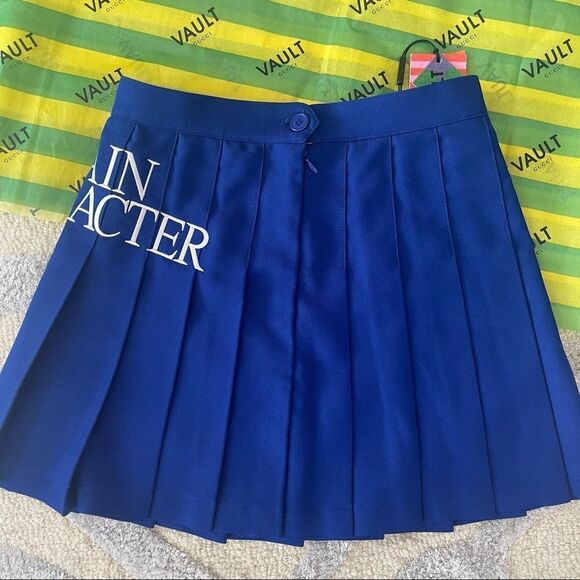 Gucci Vault Blue Pleated Tennis Skirt ‘Main Character’ is Embroidered in White - Picture 11 of 16